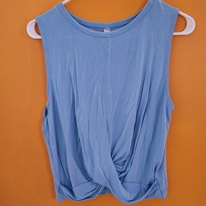 Alo yoga crop blue skies shirt size L